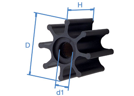 1816037_ Impeller 09-802b for Johnson Pump F9