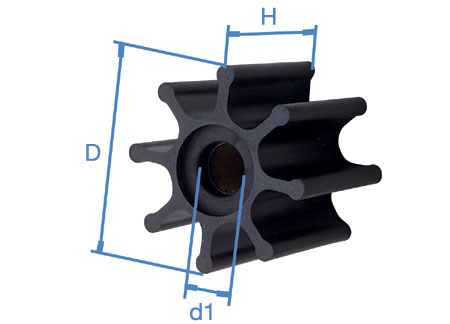 Impeller Johnson 09-1077B-9