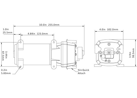 1827111_1 Water Pressure Pump Colflo Midi-12 ( 12lt minute) 12v