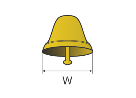 1900015_ Polished Brass Classic Bells 150 mm