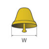 1900016_ Polished Brass "Old Navy" Bells 160 mm