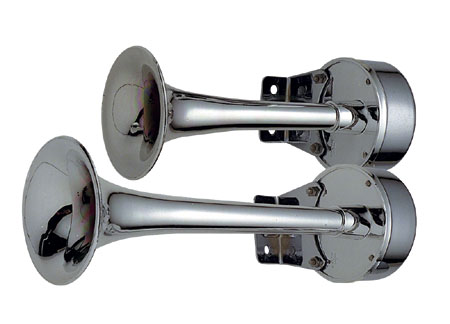 1901412 Chromed Dual Trumpet Horn L270 12V