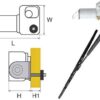 1956137_ Stainless Steel Wiper Arm for Roca W12wp & MTM W10 350-450mm