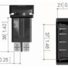 2100535_2 Waterproof switch for Bilge Pumps (On) -off-On 12V / 24V