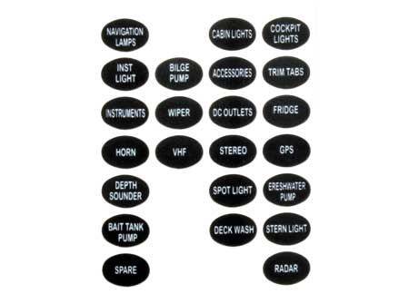 2102726_ Polyurethane Electric Panel with 6 Led Switches 100 x H160mm