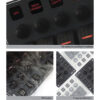 Black Electrical Panel with 4 switches Battery Tester and 12V plug 114 x H191mm