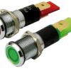 2105009 Watertight Chromed Brass 12V LED pilot lights RED