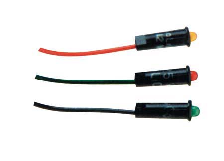 2105015 12/24V LED Plastic pilot lights D4mm 12/24v Green