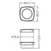 2113304_ Led Navigation Light 360° White H115mm