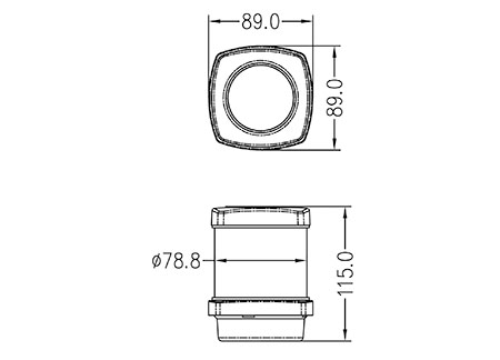 2113304_ Led Navigation Light 360° White H115mm