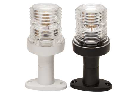 2113334 White Small Navigation light with Mast 360 degrees