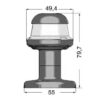 Led navigation light Orionis Black 360º 12-24v