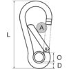211616_ Kong Standard Carabiner 6mm with Eye