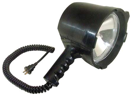 2120021 Rubber Portable Spotlight 12v 180mm
