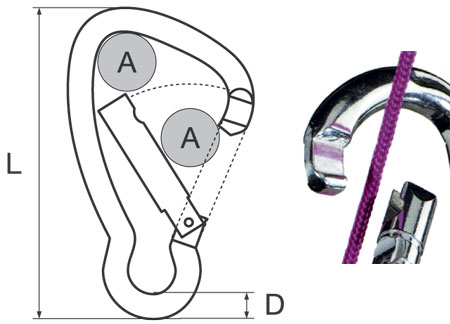 Kong Wide Carabiner 5mm Grand Opening