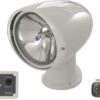 Adjustable searchlight with watertight control panel 12v (100- 300mt)