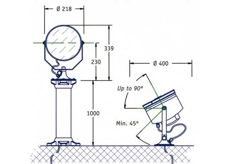 2123324_ Searchlight DHR 210 220v x 1000wt