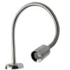 2124218 Chrome plated Brass body and flexible neck LED chart light 12/24 v
