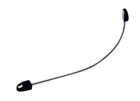 2124220 Chromed Reading light 420mm Red