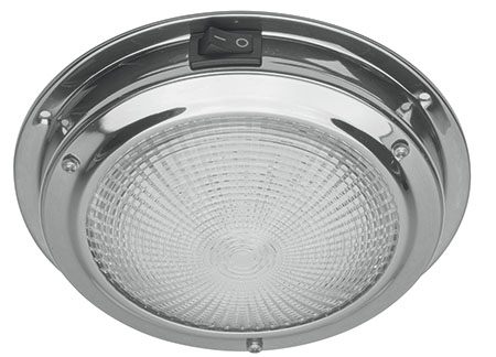 2140001 Stainless Ceiling Light with Switch D110