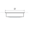 2140004_ Stainless Ceiling Light with Switch D140