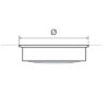 2141000_ Polished Brass Led Ceiling Lights 12v 168mm with Switch