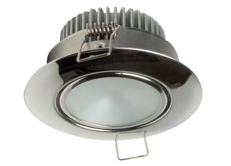 Stainless Steel LED spot light 12-24v 78mm
