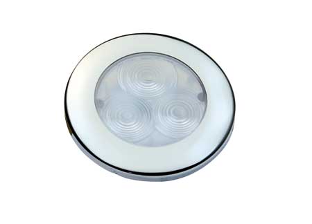 2143008 LED Light Stainless Steel flush mount IP67 watertight 12V D71mm