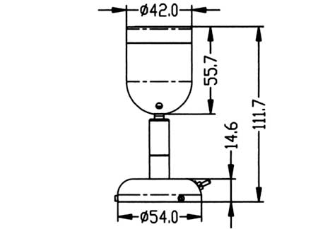 2144066_ Adjustable Polished Brass Led Spot lights with switch