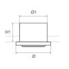 Led Courtesy Light Indus Red 38mm