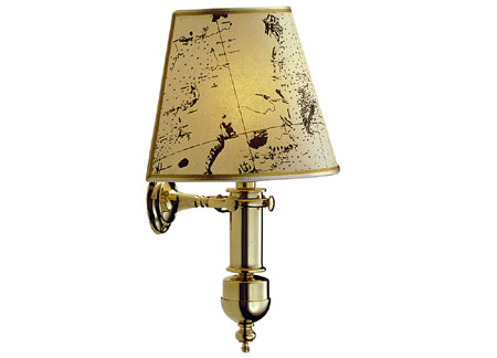 2147109 Decorative Nautical Lamp Polished Brass H400mm