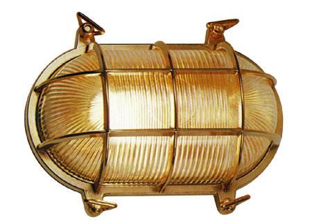 2147205 Polished Brass Oval Lamps 195 x 135mm