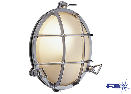 2147230 Chromed Brass CB Round Lamps 155mm