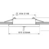 Stainless Steel recessed spot light Quick Ted CS 72mm 3000K