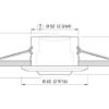 EDGAR_dw Stainless Steel recessed spot light Quick lucille 12-24v 65mm 3000 K