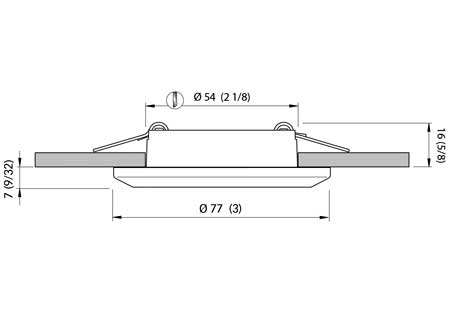 2149201_ LED Recessed Spotlight Quick Miriam 12-24v 77mm ( Daylight 4000 K°)