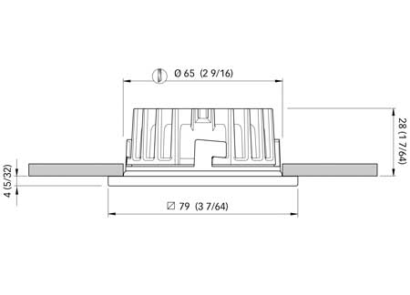 Led Spotlight Quick Marina 79 x 79 x H4.5mm - Warm 3000