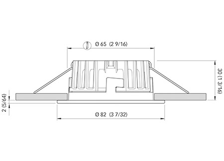 KAI_XP_LP_4W_dim Led Spotlight Quick KAI 82 x H4mm - Warm 3000 K