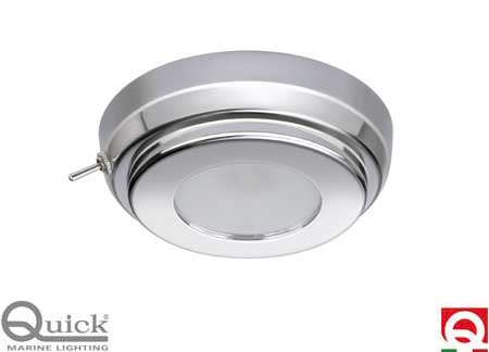 2149405 Stainless Steel LED light with switch Quick Tim 90mm 4000 K