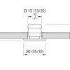 2149501_ Stainless Steel LED Courtesy light Quick Tina White
