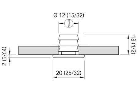 2149501_ Stainless Steel LED Courtesy light Quick Tina White