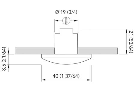 2149600_ Led Courtesy Light Quick Patricia White 4000 K° 19 x H21mm