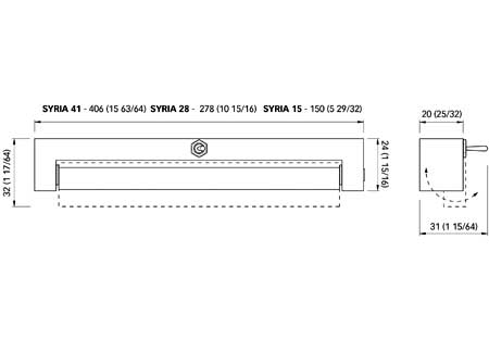 Led Bar Quick syria 12v 150 x 24 x H20mm