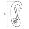 222370_ Closed End Jib Snap Hook 70mm