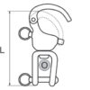222770_ Clevis Pin Swivel Eye Spi Snap Shackle 74mm