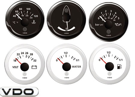 2300220 Ammeter VDO Black -60+60A 52mm