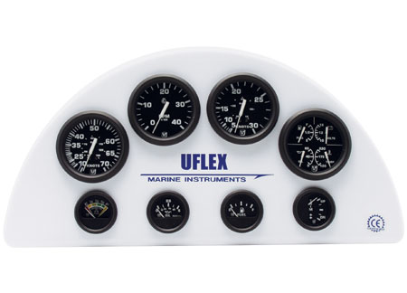 2360532_ Ammeter with Shunt Uflex Ultra Black 60-0-60 52mm
