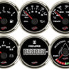 2361004 ECMS Voltmeter 12v black 52mm 8-32v