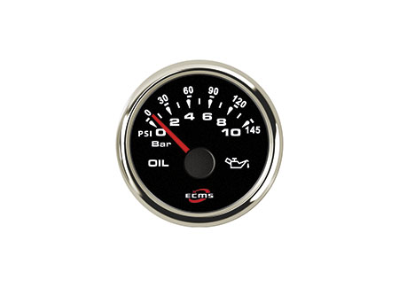 2361014_3 Water Level Indicator Black - Chromed ECMS 52mm