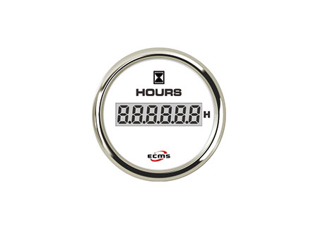 2361021_8 Ecms White Chrome 12/24V Sewage Level Gauge 52mm